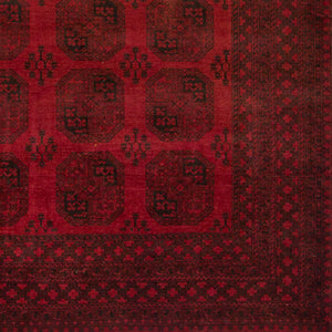 Vintage Hand-knotted 100% Wool Afghan Wool Rug 200 CM X 261 CM