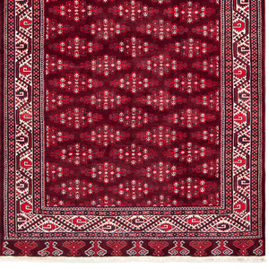 Fine Hand-knotted 100% Wool Turkmen Rug 208cm x 331cm