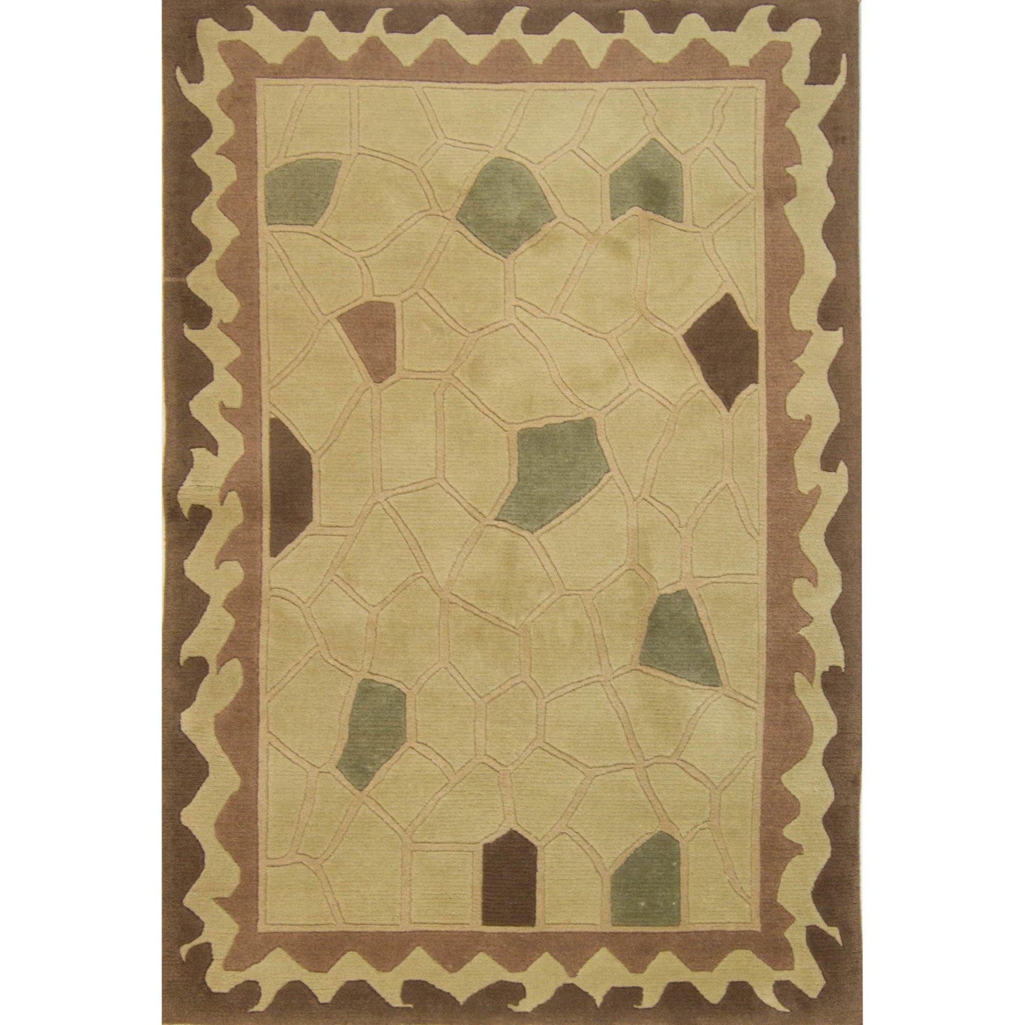 Hand-knotted Wool Modern Rug 120cm x 175cm
