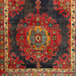 Hand-knotted Vintage Wool Azarbaijan Persian Hallway Runner 147cm x 329cm