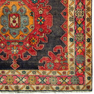 Hand-knotted Vintage Wool Azarbaijan Persian Hallway Runner 147cm x 329cm