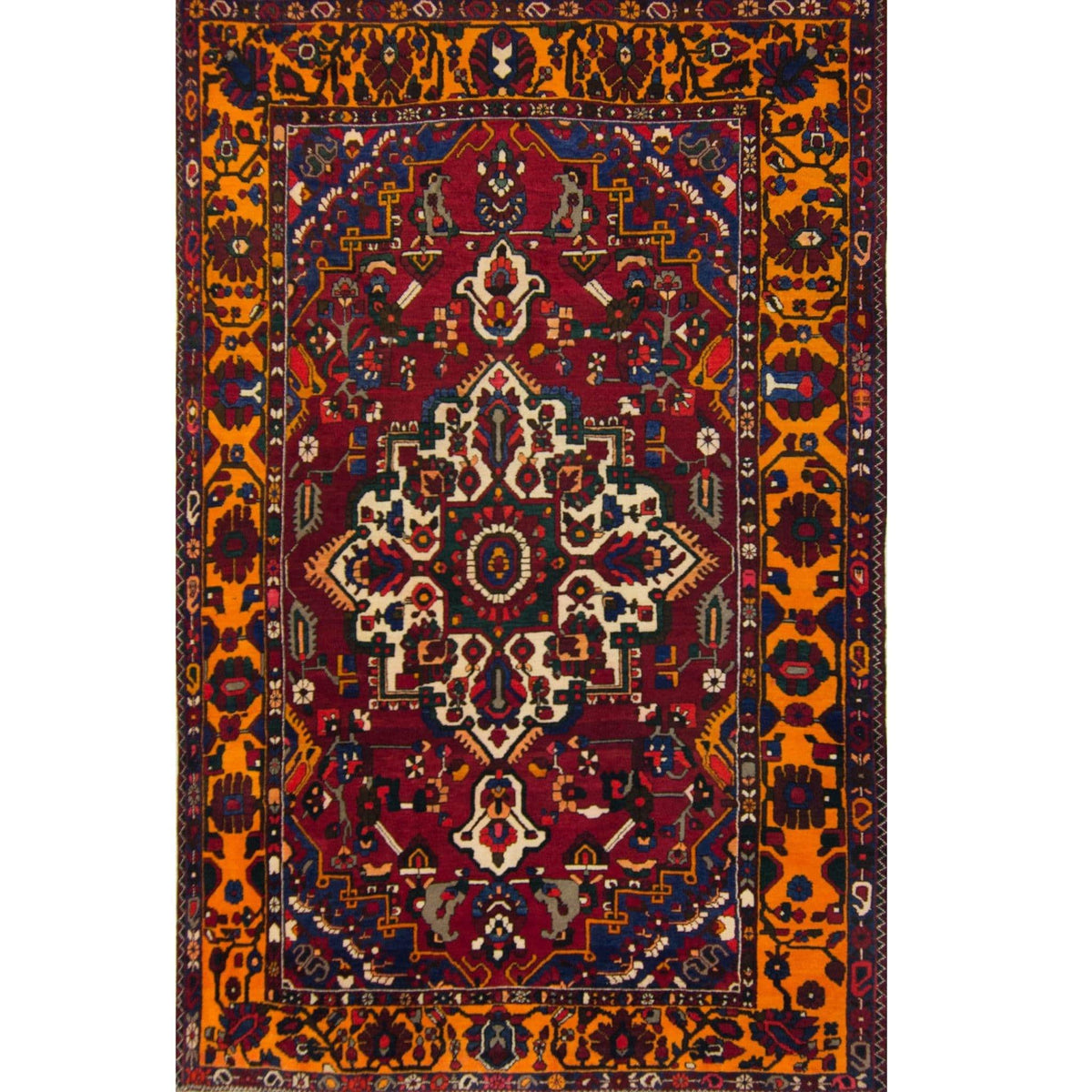Stunning Hand-knotted Wool Persian Bakhtiari Rug 200cm x 318cm
