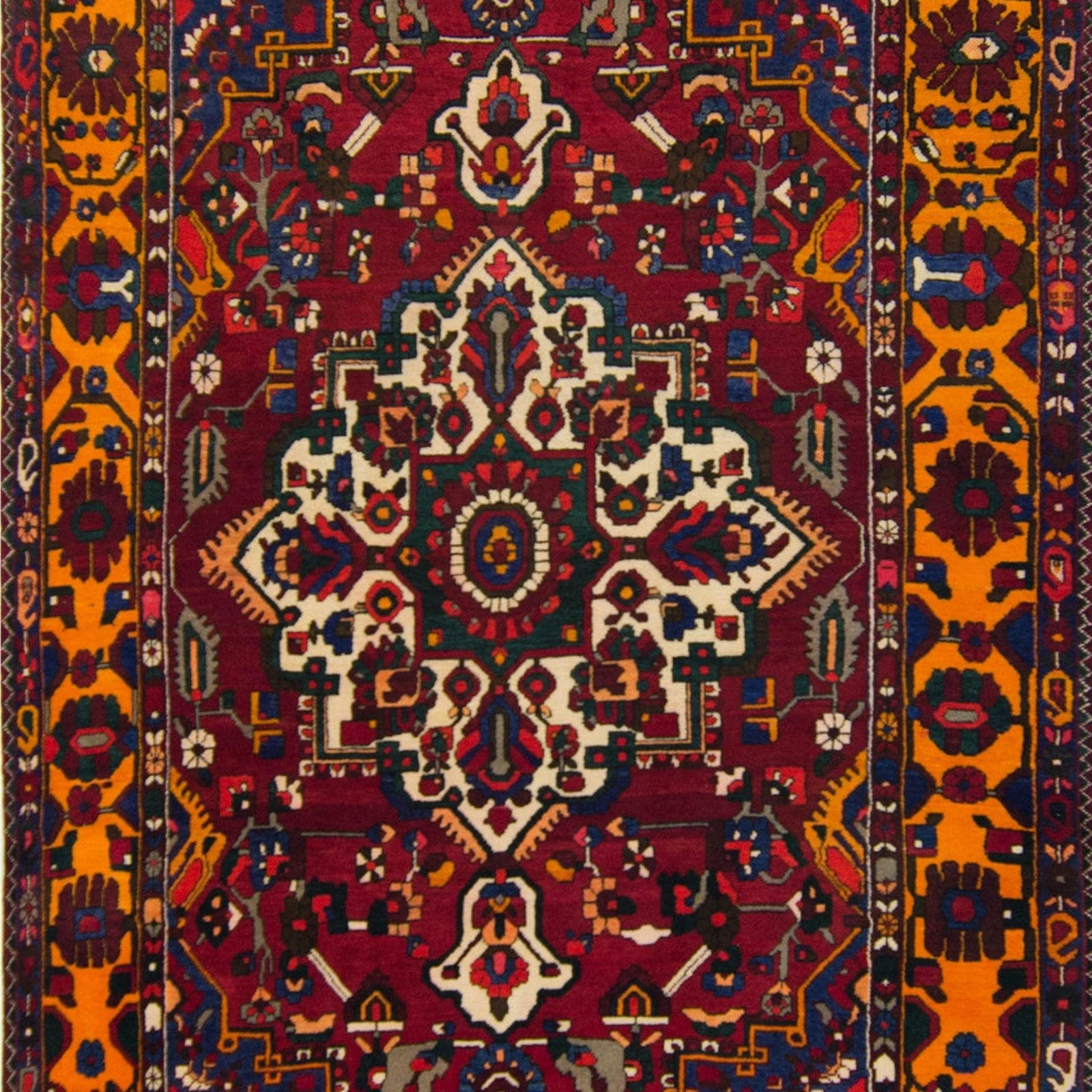 Stunning Hand-knotted Wool Persian Bakhtiari Rug 200cm x 318cm