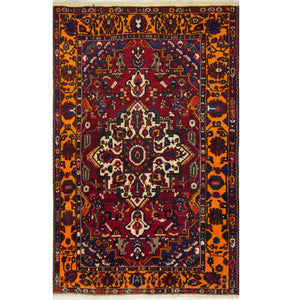 Stunning Hand-knotted Wool Persian Bakhtiari Rug 200cm x 318cm