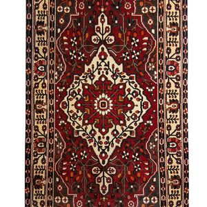 Hand-knotted Wool Vintage Bakhtiari Persian Runner 149cm x 305cm