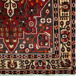 Hand-knotted Wool Vintage Bakhtiari Persian Runner 149cm x 305cm