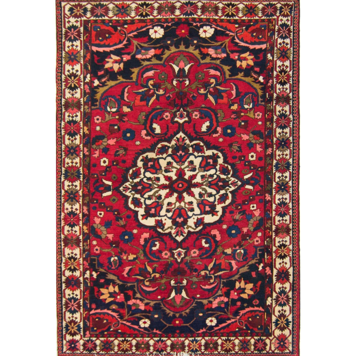 Hand-knotted Wool Persian Bakhtiari Rug 217cm x 301cm
