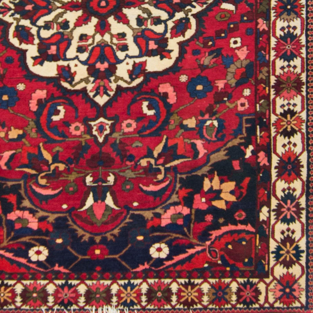 Hand-knotted Wool Persian Bakhtiari Rug 217cm x 301cm