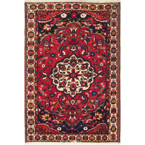 Hand-knotted Wool Persian Bakhtiari Rug 217cm x 301cm