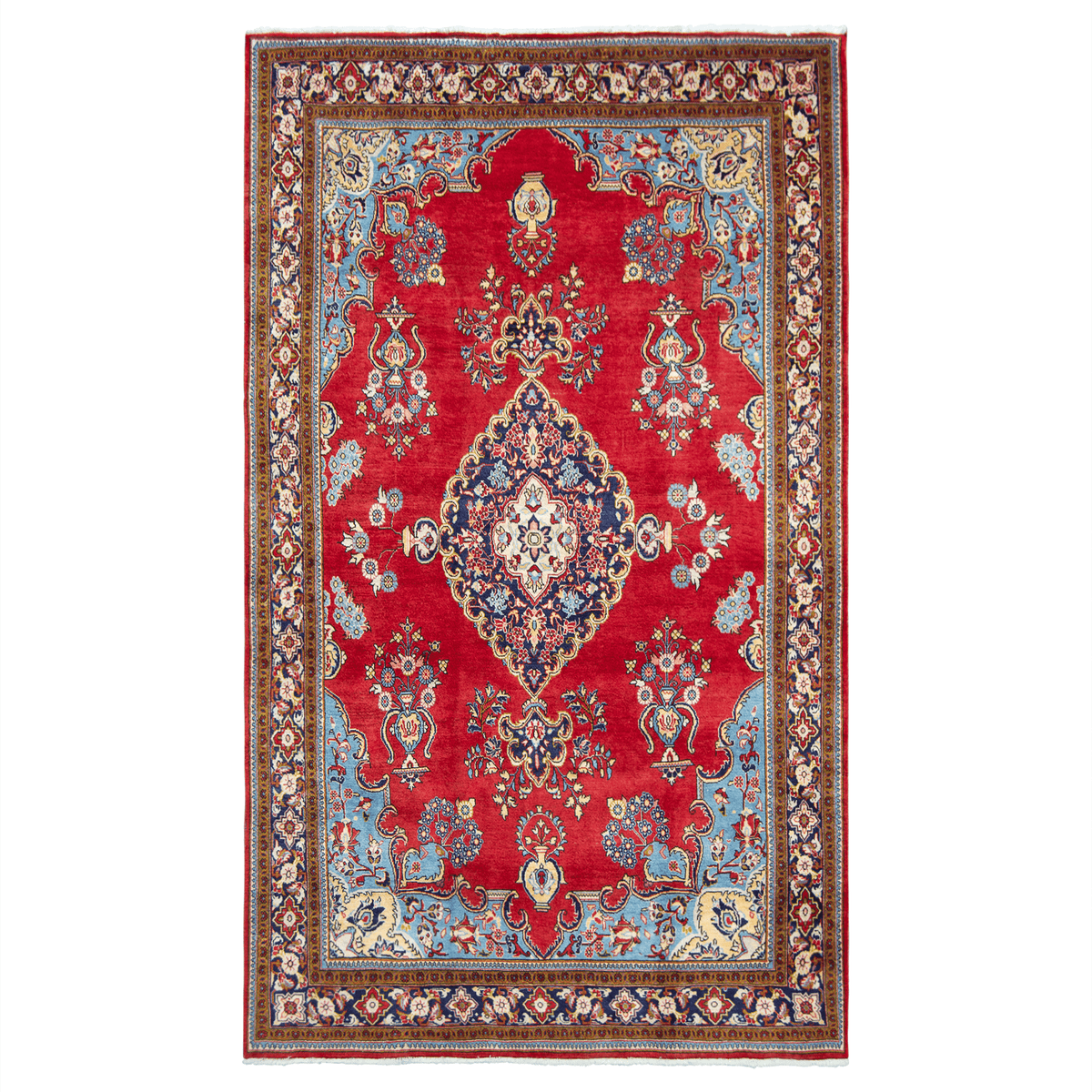 Hand-knotted Vintage Saruk Rug 220cm x 337cm