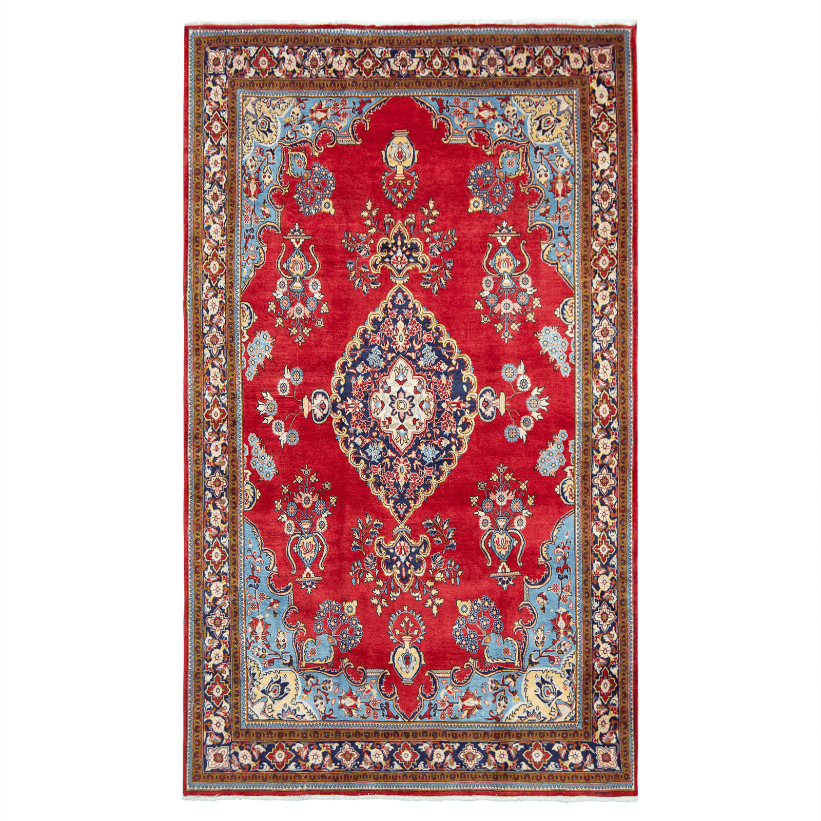 Hand-knotted Vintage Saruk Rug 220cm x 337cm