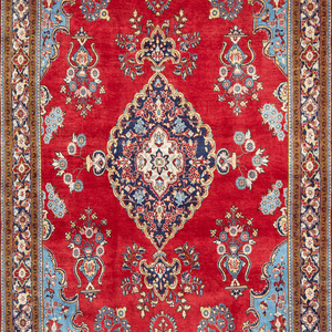 Hand-knotted Vintage Saruk Rug 220cm x 337cm