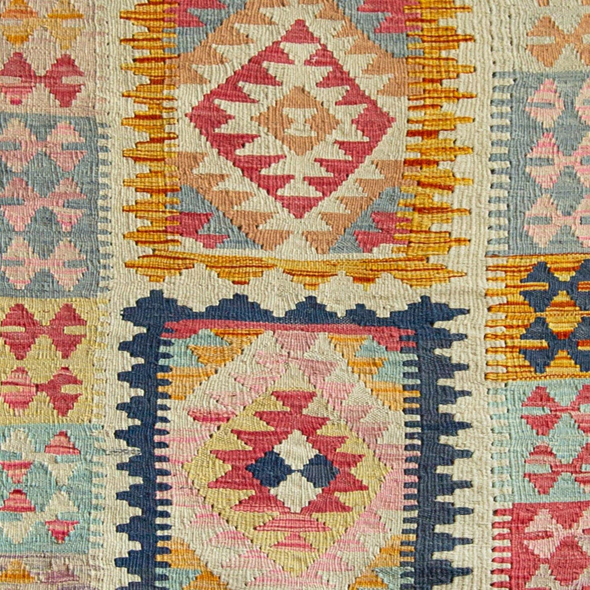 Hand-woven Wool Chobi Kilim Runner 81cm x 298cm