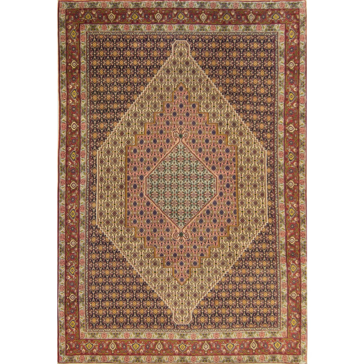 Fine Hand-knotted Wool Senneh Persian Rug 200cm x 310cm