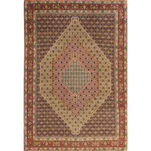 Fine Hand-knotted Wool Senneh Persian Rug 200cm x 310cm