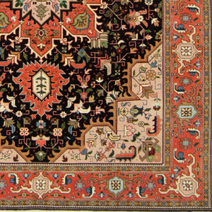 Fine Hand-knotted Wool & Silk Tabriz Persian Rug 151cm x 200cm