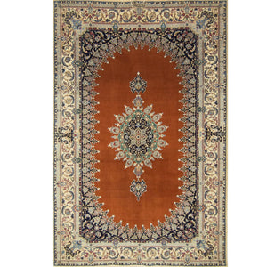 Authentic Fine Persian Hand-knotted Wool & Silk 3 LAA Nain Rug ( SIGNED HABIBIYAN )
