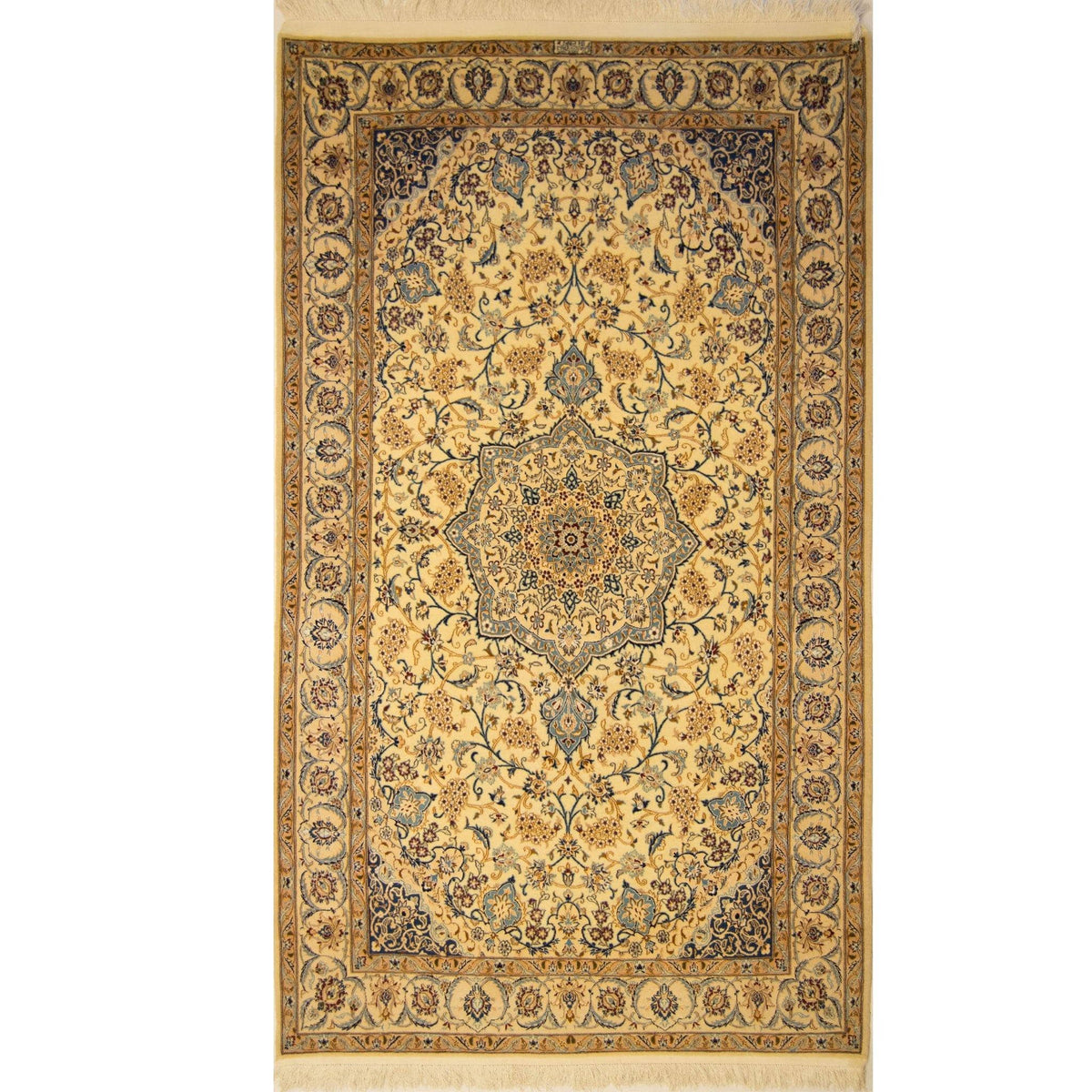 Super Fine Hand-knotted 3LAA Nain Persian Wool &amp; Silk Rug ( SIGNED HABIBIAN )137cm x 235cm