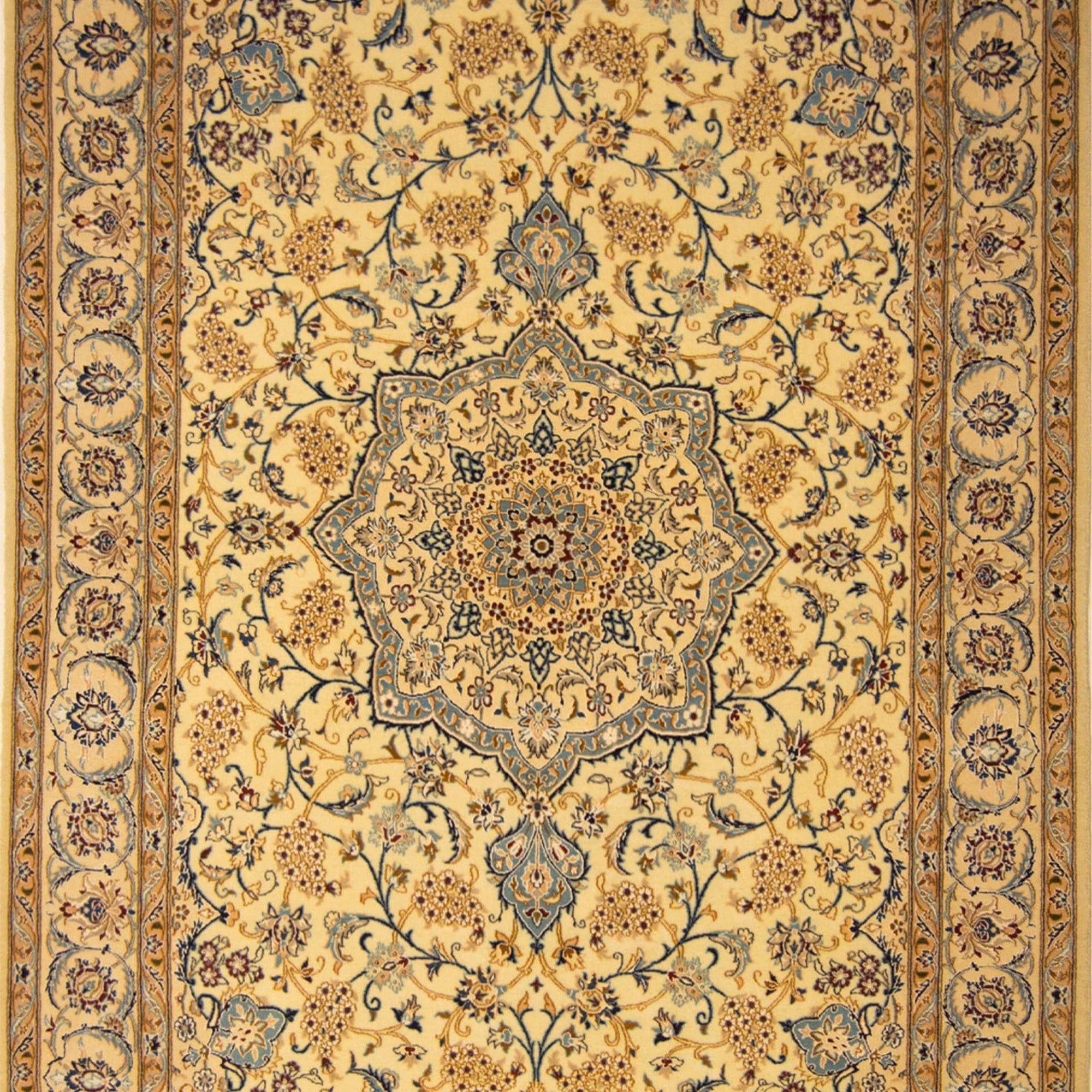 Super Fine Hand-knotted 3LAA Nain Persian Wool & Silk Rug ( SIGNED HABIBIAN )137cm x 235cm