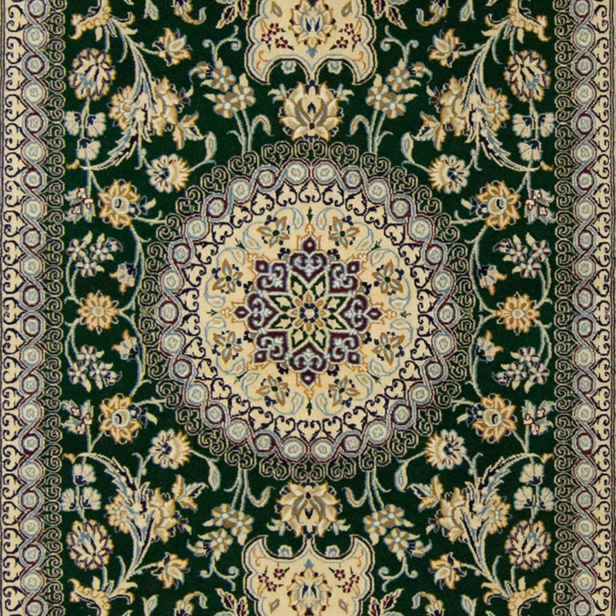 Authentic Fine Persian Hand-knotted Habibian 3LAA Nain Wool &amp; Silk Rug ( SIGNED HABIBIAN ) 125cm x 190cm