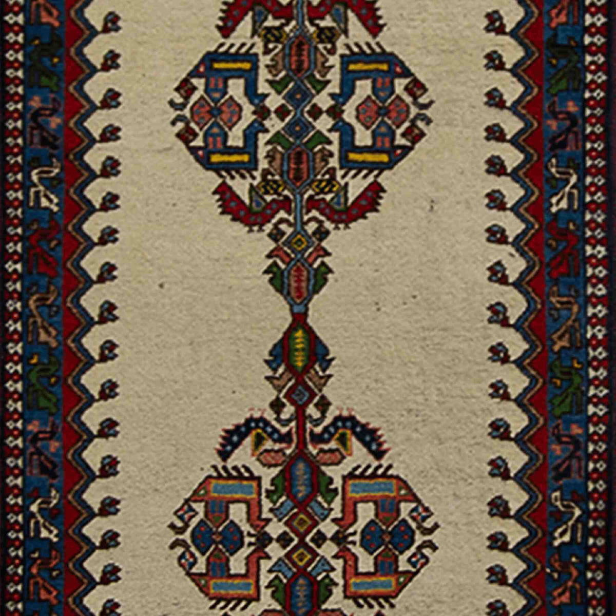 Super Fine Hand-knotted Wool Yalameh Persian Hallway Runner 70cm x 360cm