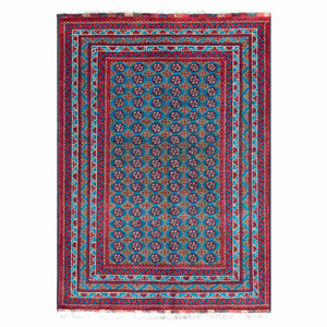 Super Fine Hand-knotted Wool Turkmen Small Rug 104cm x 146cm