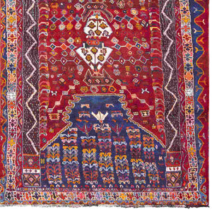 Handmade Wool Shiraz Vintage Persian Rug carpet