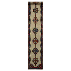 Super Fine Hand-knotted Wool Yalameh Persian Hallway Runner 70cm x 360cm