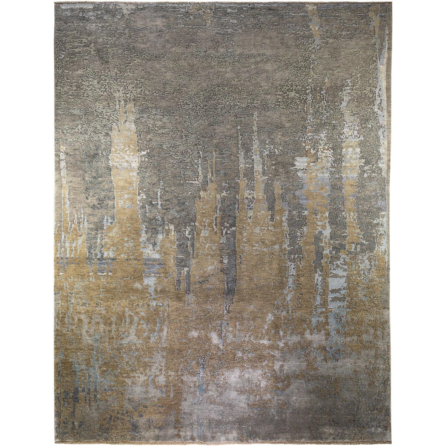 Fine Modern Abstract Wool & Silk Rug 244cm x 300cm