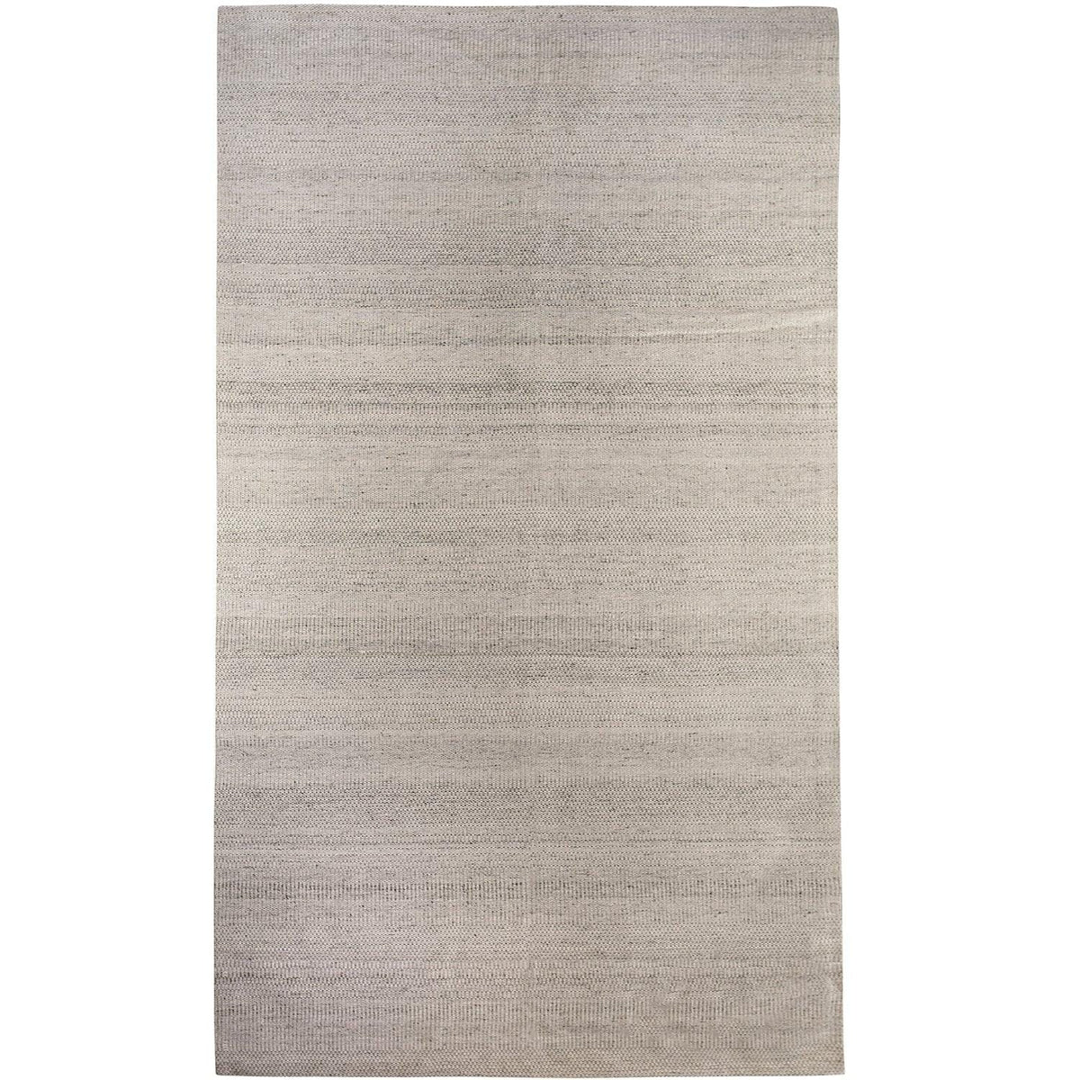 Handmade Modern Cream Wool Rug 153cm x 242cm