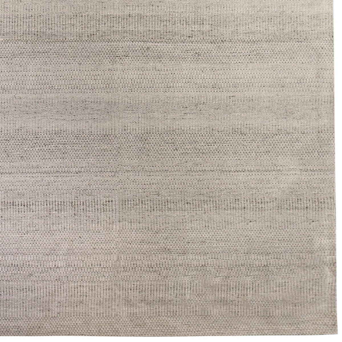 Handmade Modern Cream Wool Rug 153cm x 242cm