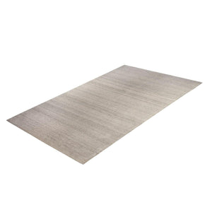 Handmade Modern Cream Wool Rug 153cm x 242cm