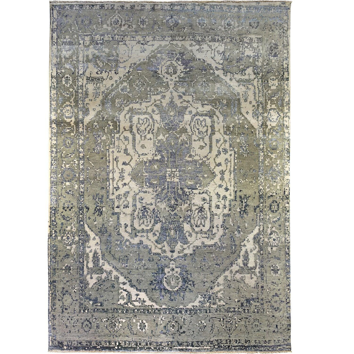 Modern Handmade Wool Rug 196cm x 292cm