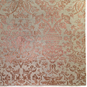 Fine Handmade Wool & Silk Damask Modern Rug 171cm x 244cm