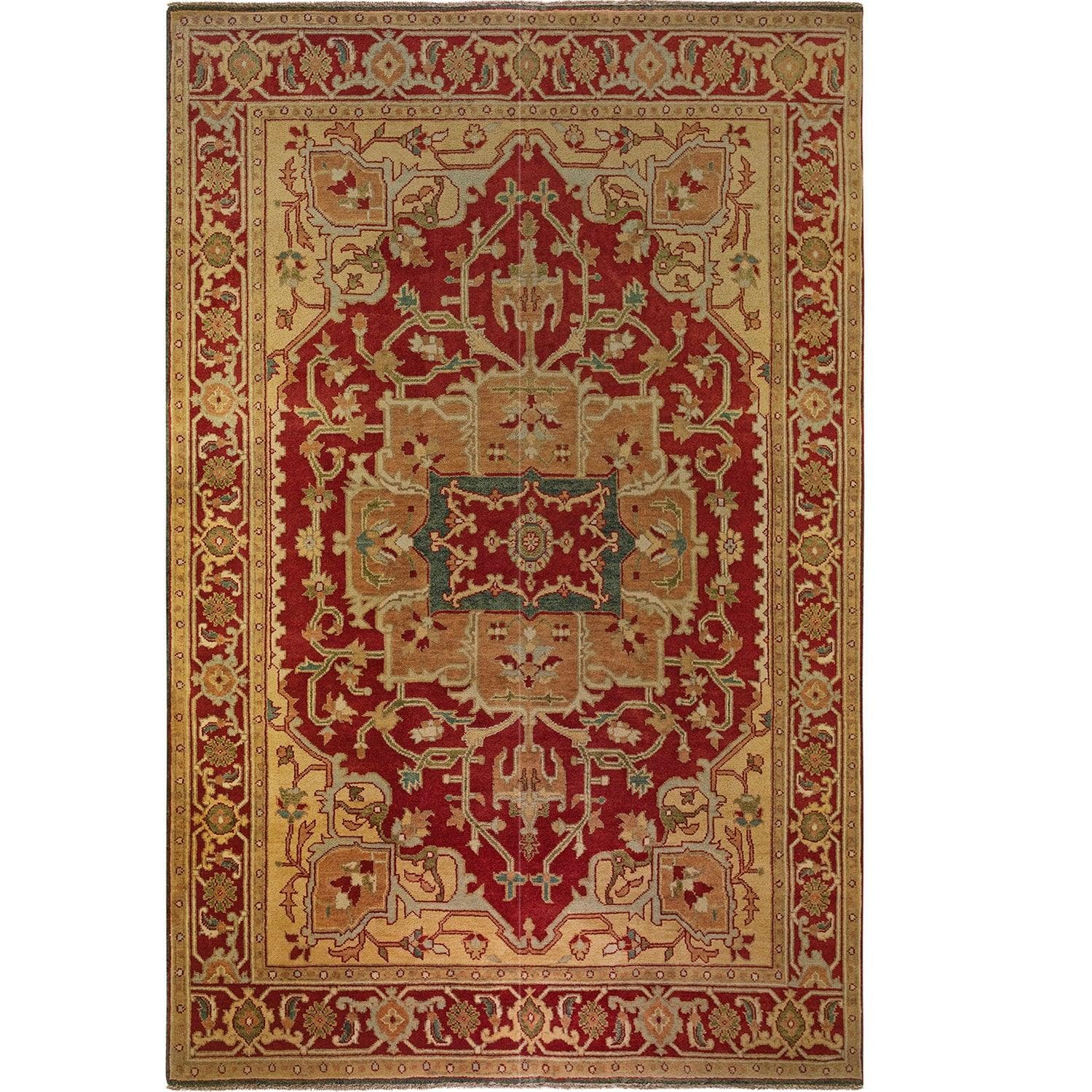 Traditional Handmade Wool Rug 180cm x 269cm