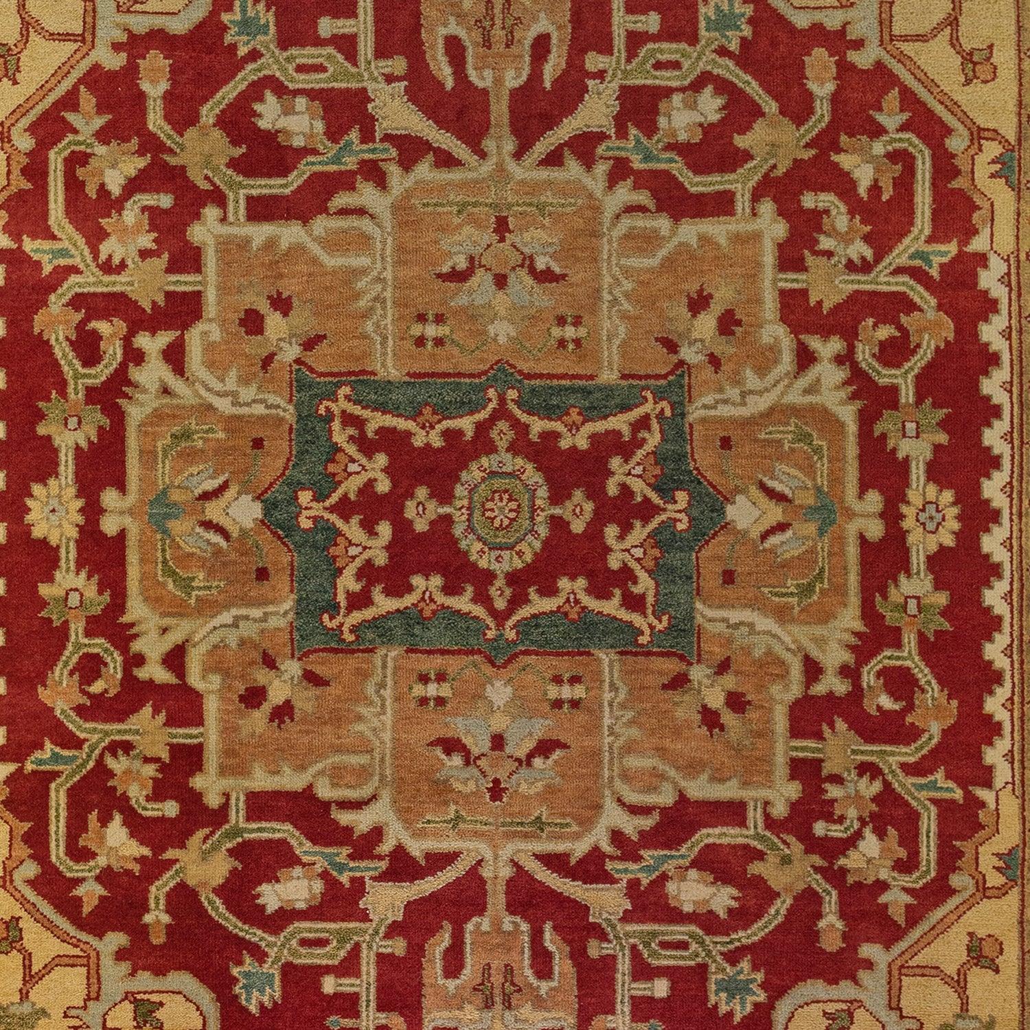 Traditional Handmade Wool Rug 180cm x 269cm