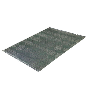 Modern Wool Green Rug 159cm x 217cm