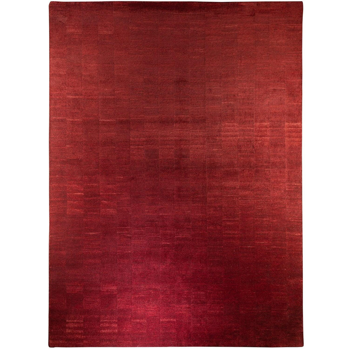 Modern Hand-knotted Maroon Wool Rug 249cm x 290cm