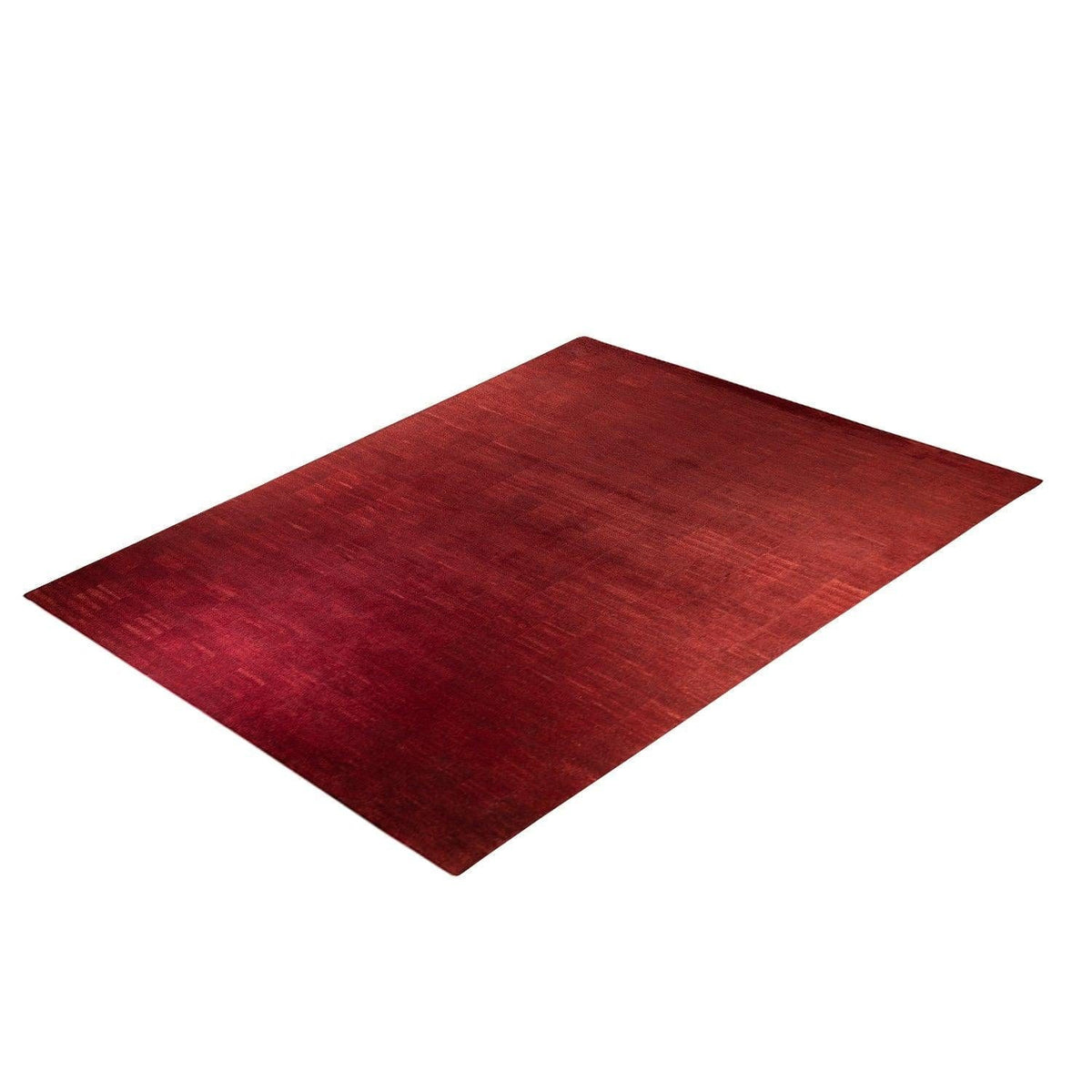 Modern Hand-knotted Maroon Wool Rug 249cm x 290cm