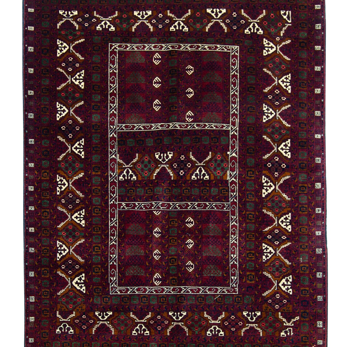Super Fine Hand-knotted Wool Afghan rug 160cm x 240cm
