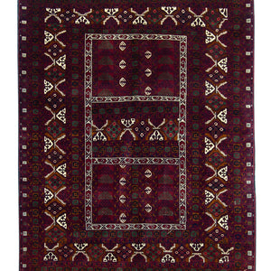 Super Fine Hand-knotted Wool Afghan rug 160cm x 240cm
