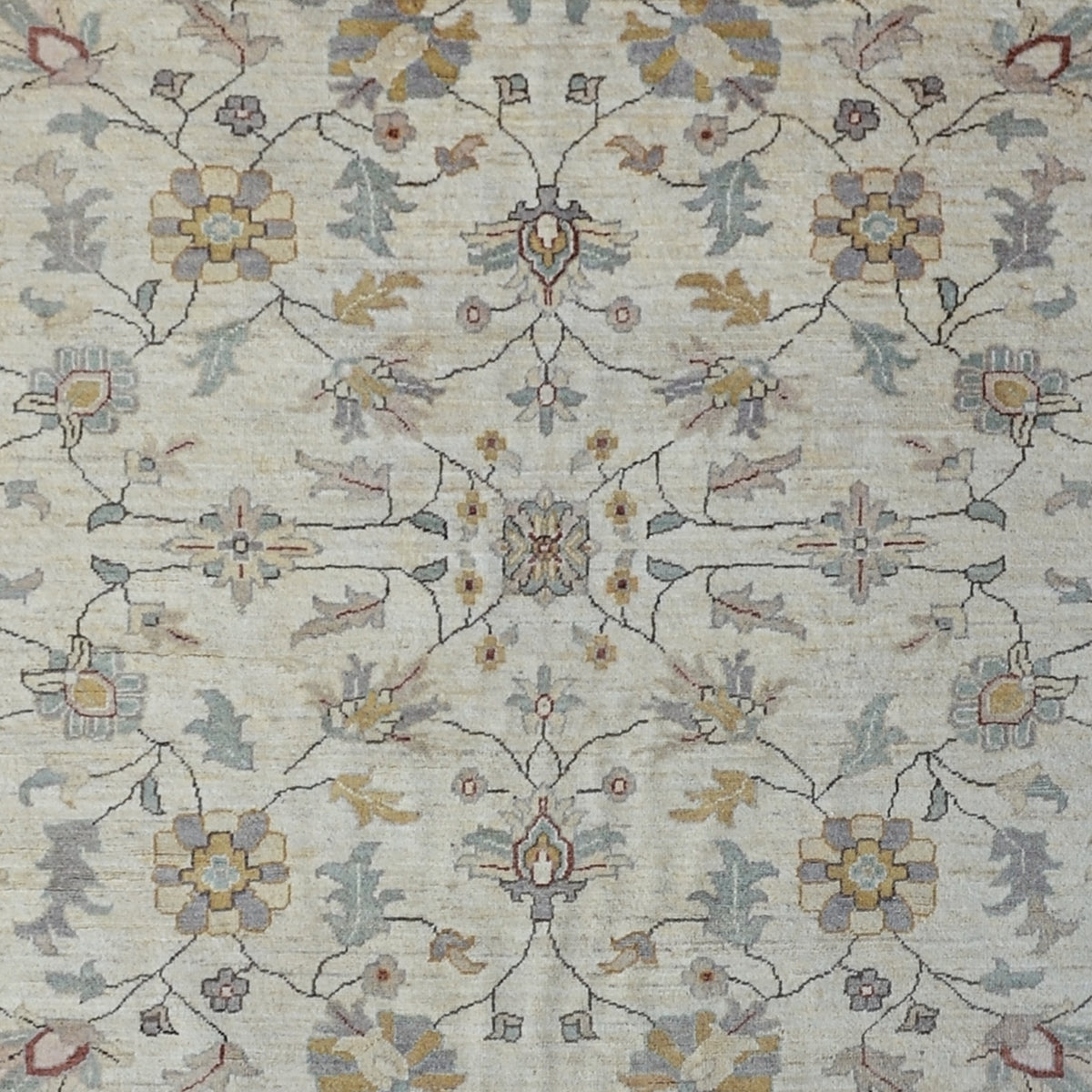 Fine Hand-knotted Chobi Square Rug 193cm x 197cm