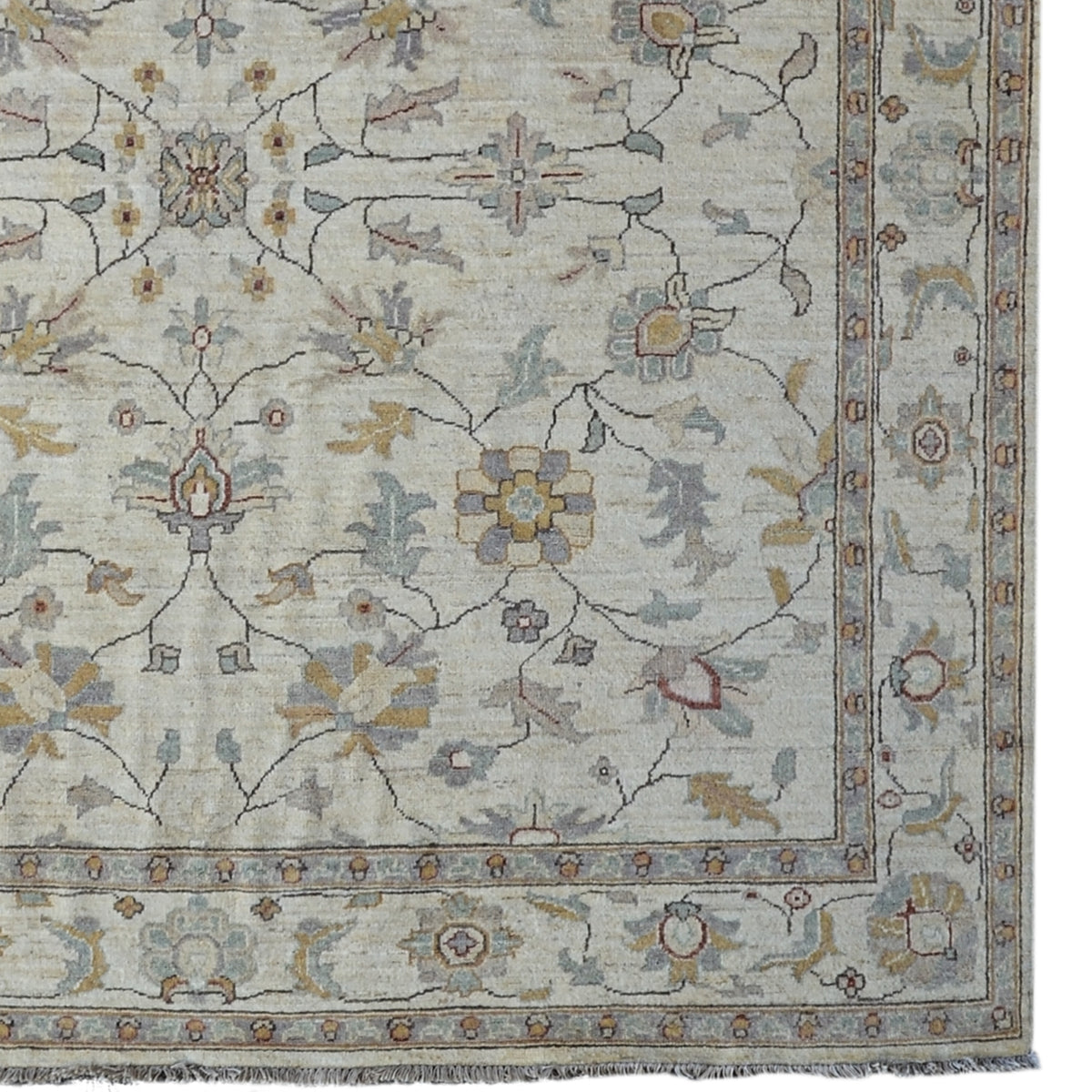 Fine Hand-knotted Chobi Square Rug 193cm x 197cm