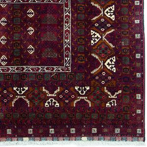 Super Fine Hand-knotted Wool Afghan rug 160cm x 240cm