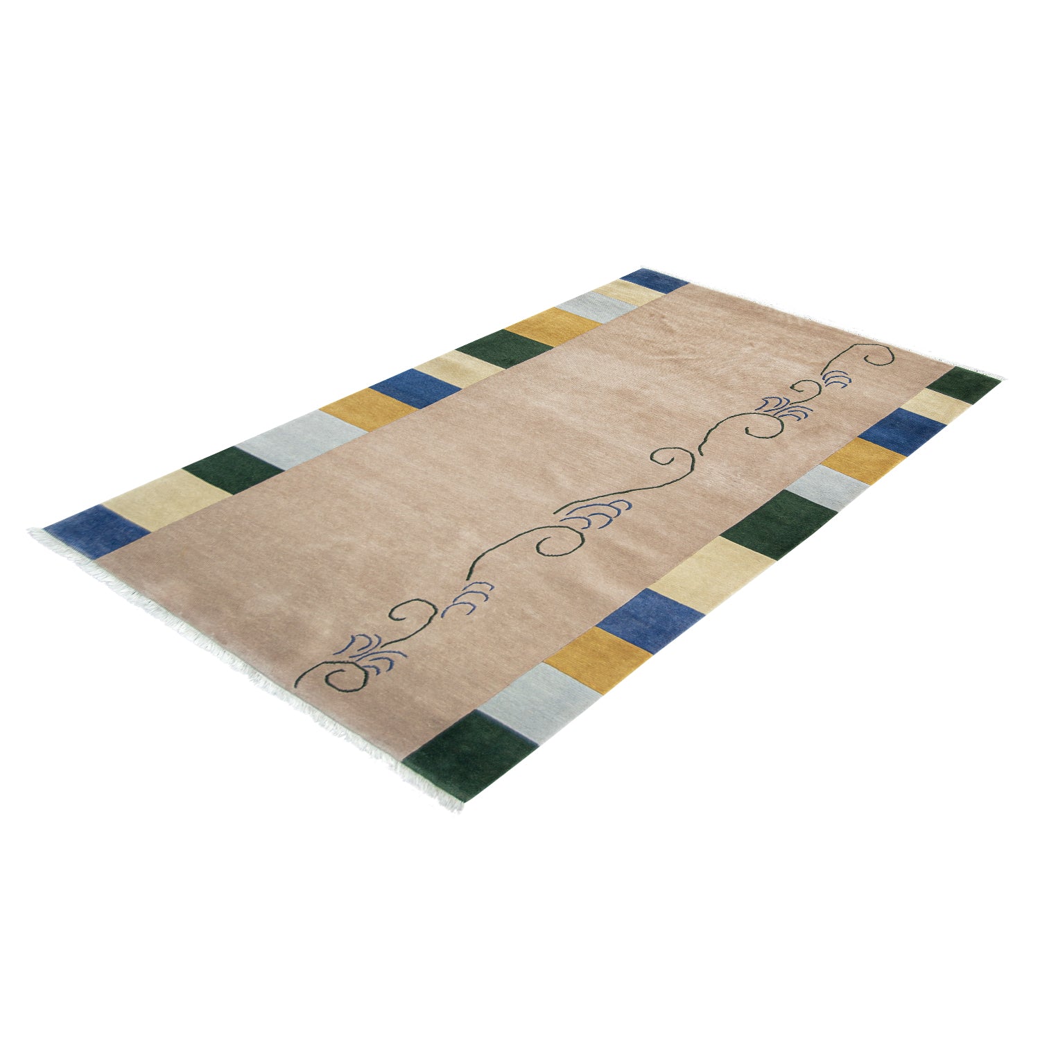Handmade Wool Modern Rug 140cm x 204cm-