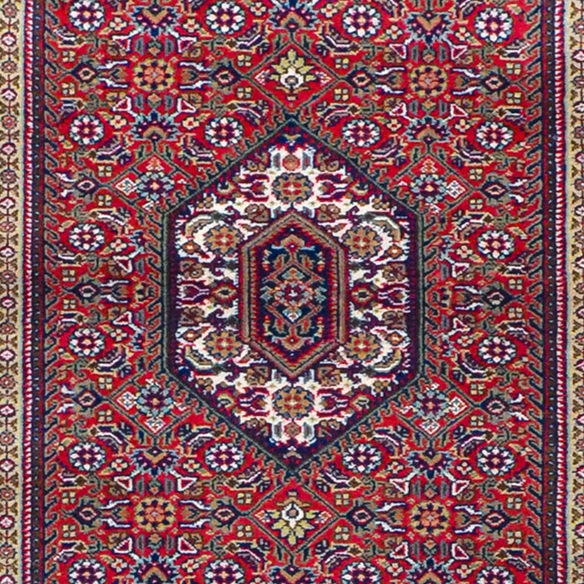 Fine Handmade Wool &amp; Silk Bijar Design Runner 82cm x 302cm