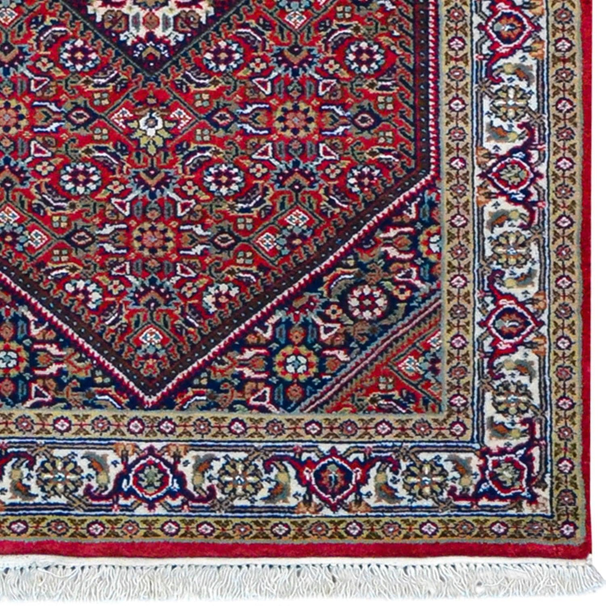 Fine Handmade Wool &amp; Silk Bijar Design Runner 82cm x 302cm