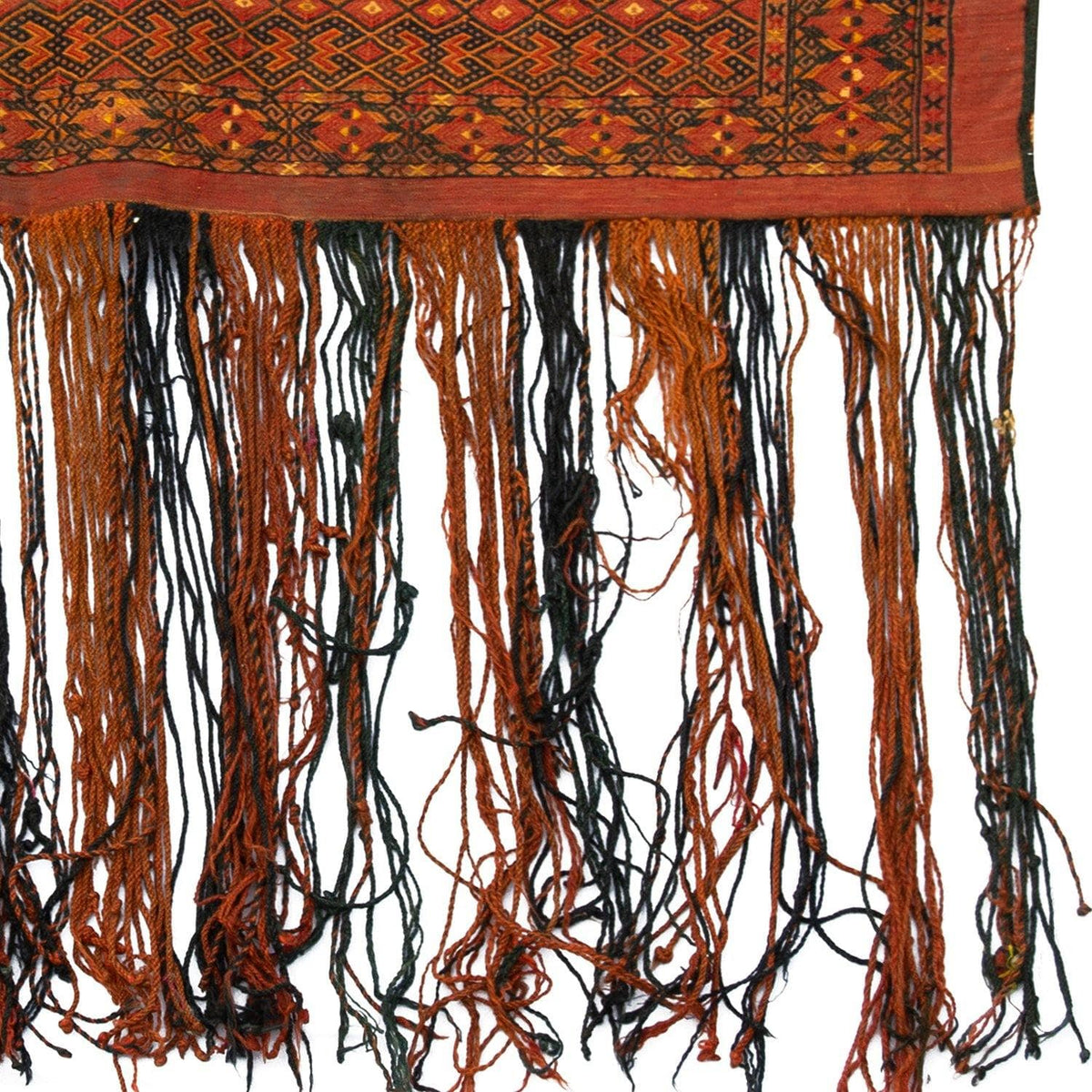 Fine Hand-knotted Vintage Turkmen Wall Hanging 40cm x 109cm