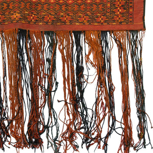 Fine Hand-knotted Vintage Turkmen Wall Hanging 40cm x 109cm