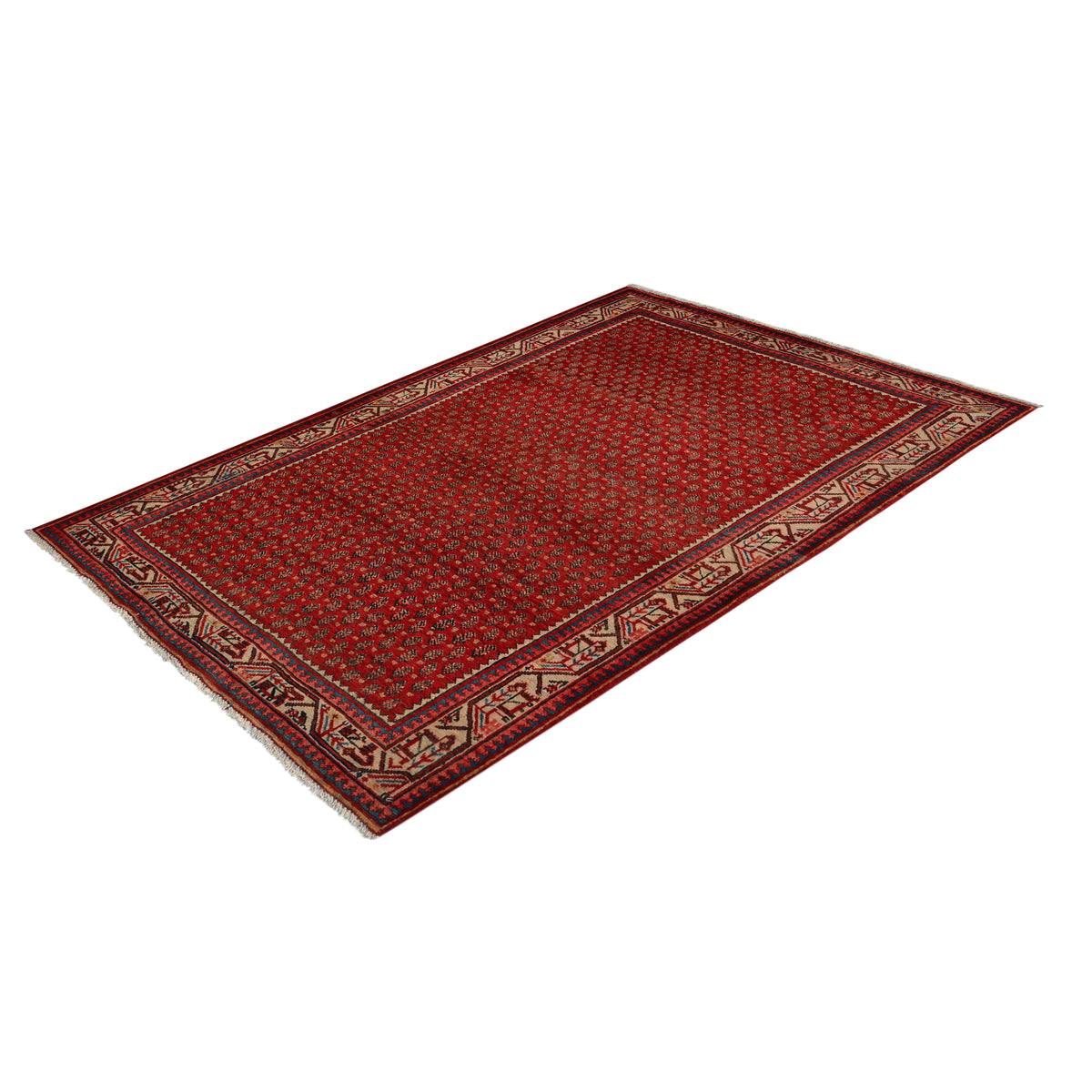 Fine Hand-knotted Wool Serabend Persian Rug 130cm x 192cm